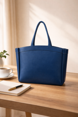 Curved Tote - Blue