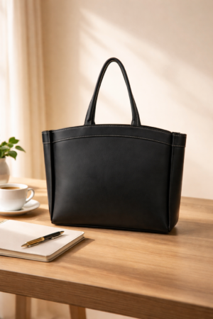 Curved Tote - Black