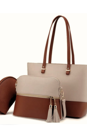 BELLA 3PC - BEIGE & BROWN