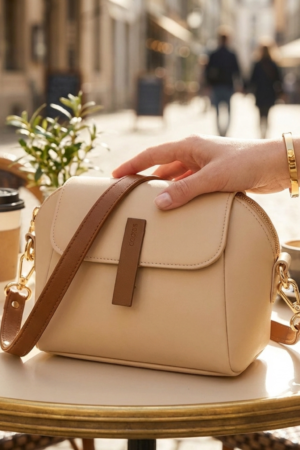 Mini Flap Bag - Beige