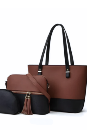 BELLA 3PC - BROWN & BLACK