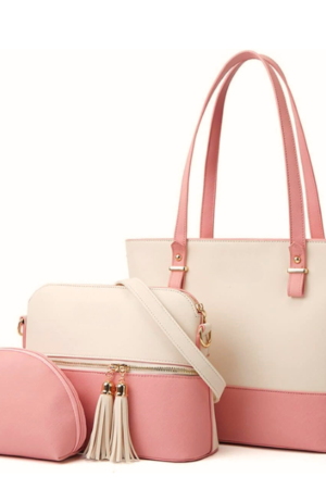BELLA 3PC - PINK & BEIGE